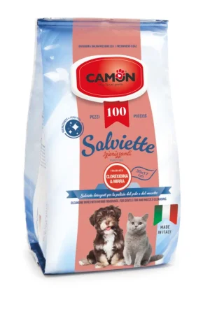 Camon Salviette 100 Pz Mirra - Igiene per Cani