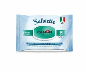 Camon Salviette Muschio Bianco PZ 40 - Igiene per Cani