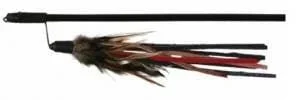 Trixie Canna da Pesca con Frange e Piuma 50 cm