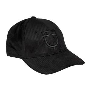 Cappellino baseball simil velluto Equestro unisex