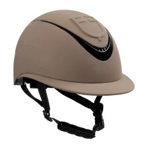 Casco donna Equestro con visiera larga e logo embossed (EN 1384-2023)