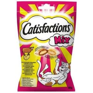 Catisfaction Manzo e Formaggio Snack per Gatti 6 x 60 g