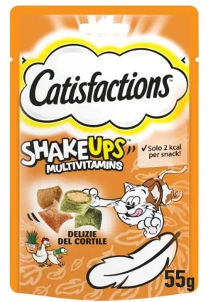 Catisfaction Shakeups Delizie del Cortile Snack per Gatti 6 x 55 g