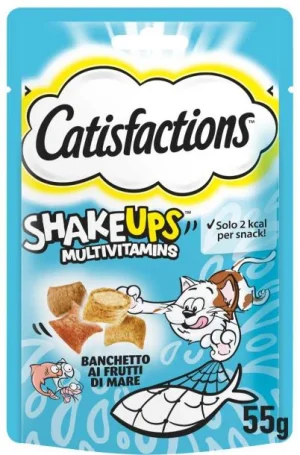 Catisfaction Shakeups Frutti di Mare Snack Gatto 6 x 55 g