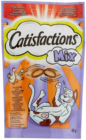 Catisfaction Snack Gatto Pollo e Anatra 6 x 60 g