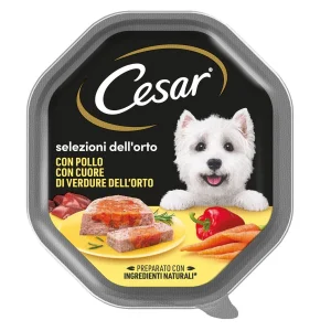 Cesar Cuore Pollo e Verdure 14 x 150 g Cibo umido per cani