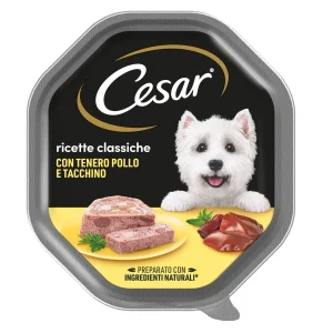 Cesar Ricette Classiche Tenero Pollo e Tacchino 14 x 150 g