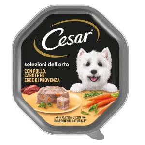 Cesar Selezione dell'Orto Pollo, Carote ed Erbe 14 x 150 g