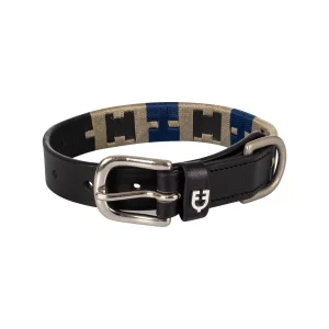 Collare in cuoio con motivo geometrico - Equestro