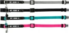Trixie Collare nylon per gatto con porta indirizzo - confezione 4 pezzi