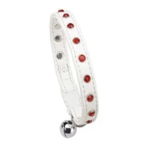 Collare per gatto con strass Joy Feplast in eco-pelle