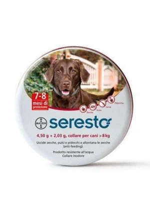 Collare Seresto antiparassitario cani oltre 8 kg Bayer