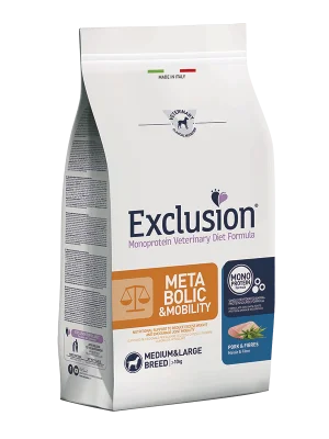 Crocchette Exclusion Metabolic Mobility Cane Maiale Medium/Large