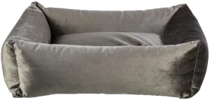 CUCCIA TX MALIA IN VELLUTO GRIGIO SCURO - TRIXIE
