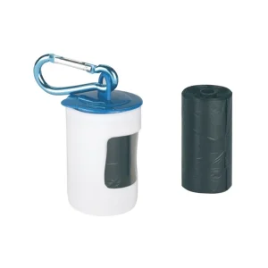 Dispenser sacchetti Kerbl in plastica con moschettone