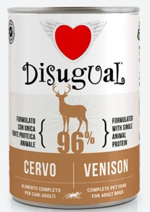 Disugual Dog Cervo 400g - Mangime Umido per Cani