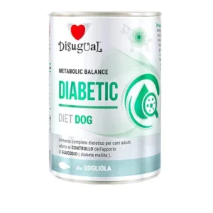 Disugual Dog Diet Diabetic 400g Sogliola - Mangime Umido per Cani