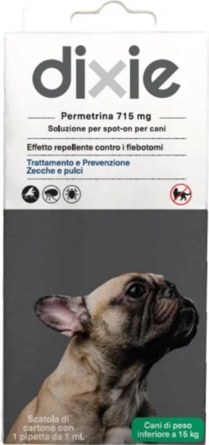Dixie Permetrina Spot On Cane ML 1 < 15 KG
