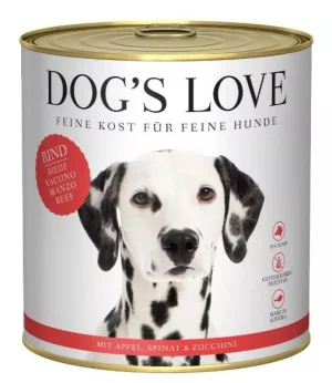 DOG'S LOVE Manzo, Mela, Spinaci e Zucchina - 800g