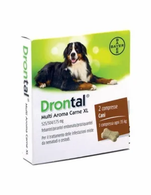 Drontal Multi Aroma Carne XL 2 CPR - Vetoquinol