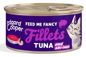 Edgard Cooper Gatto Filetti di Tonno e Gamberetti 70 g