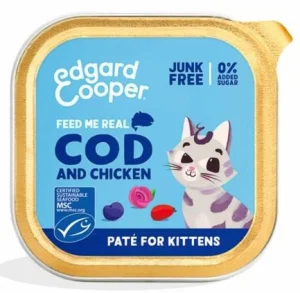 Edgard Cooper Kitten Paté Merluzzo e Pollo 16 x 85 g