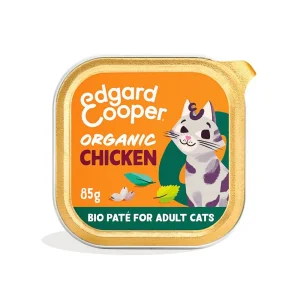Edgard Cooper Paté Biologico al Pollo per Gatti 16 x 85 g