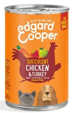 Edgard Cooper Pollo e Tacchino 400 g - Umido per cani