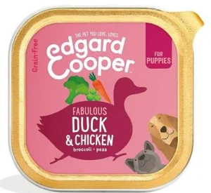 Edgard Cooper Puppy Anatra e Pollo 11 x 150 g - Umido per cuccioli