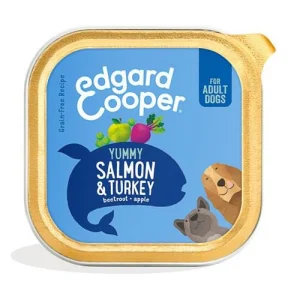 Edgard Cooper Umido per Cani Salmone e Tacchino 11 x 150 g