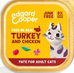 Edgardcooper Paté Biologico Tacchino per Gatto 16 x 85 g