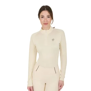 Equestro Base Layer Donna Slim Fit Manica Lunga