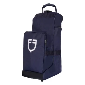 Equestro Borsa porta stivali e casco con fondo in gomma - Unica Blu Navy
