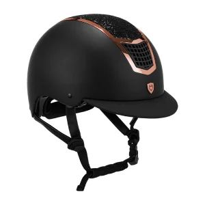 Equestro Cap Eclipse Stone - Casco con brillantini (EN 1384-2023)