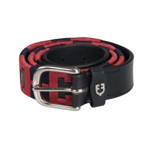 Equestro Cintura Polo in cuoio con motivo geometrico