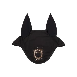 Equestro Cuffietta in tessuto tecnico con logo in strass