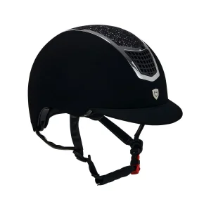 Equestro Eclipse Stone Velvet - cap ultra-light in velluto con strass