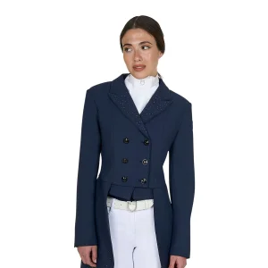 Equestro Frac donna in tessuto tecnico con strass