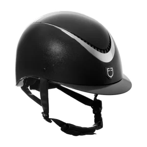 Equestro Galaxy Shine - casco lucido visiera stretta (EN 1384-2023)