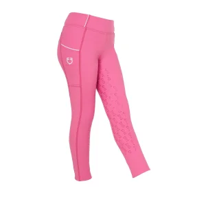 Equestro Leggings da bambina foderati in pile Full Grip