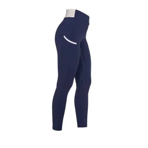 Equestro Leggings donna Full Grip bicolore