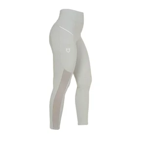 Equestro Leggings donna slim fit con Full Grip e inserti micro mesh