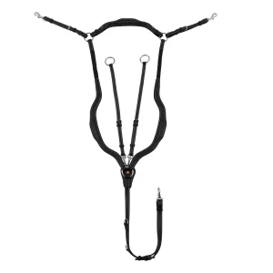 Equestro Pettorale anatomico in cuoio con martingala removibile