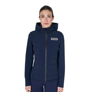 Equestro Piumino donna misto tecnico con cappuccio