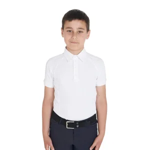 Equestro Polo bambino slim fit 4 bottoni