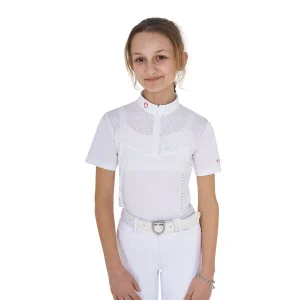 Equestro Polo Concorso Bambina Slim Fit