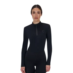 Equestro Polo Ridertechnology donna slim fit manica lunga