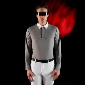 Equestro Ridertechnology Polo uomo concorso manica lunga