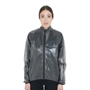 Equestro Sopragiacca Unisex Antivento Idrorepellente Trasparente