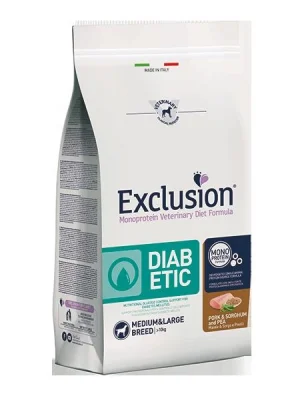 Exclusion Diabetic Maiale, Sorgo e Piselli - Medium&Large